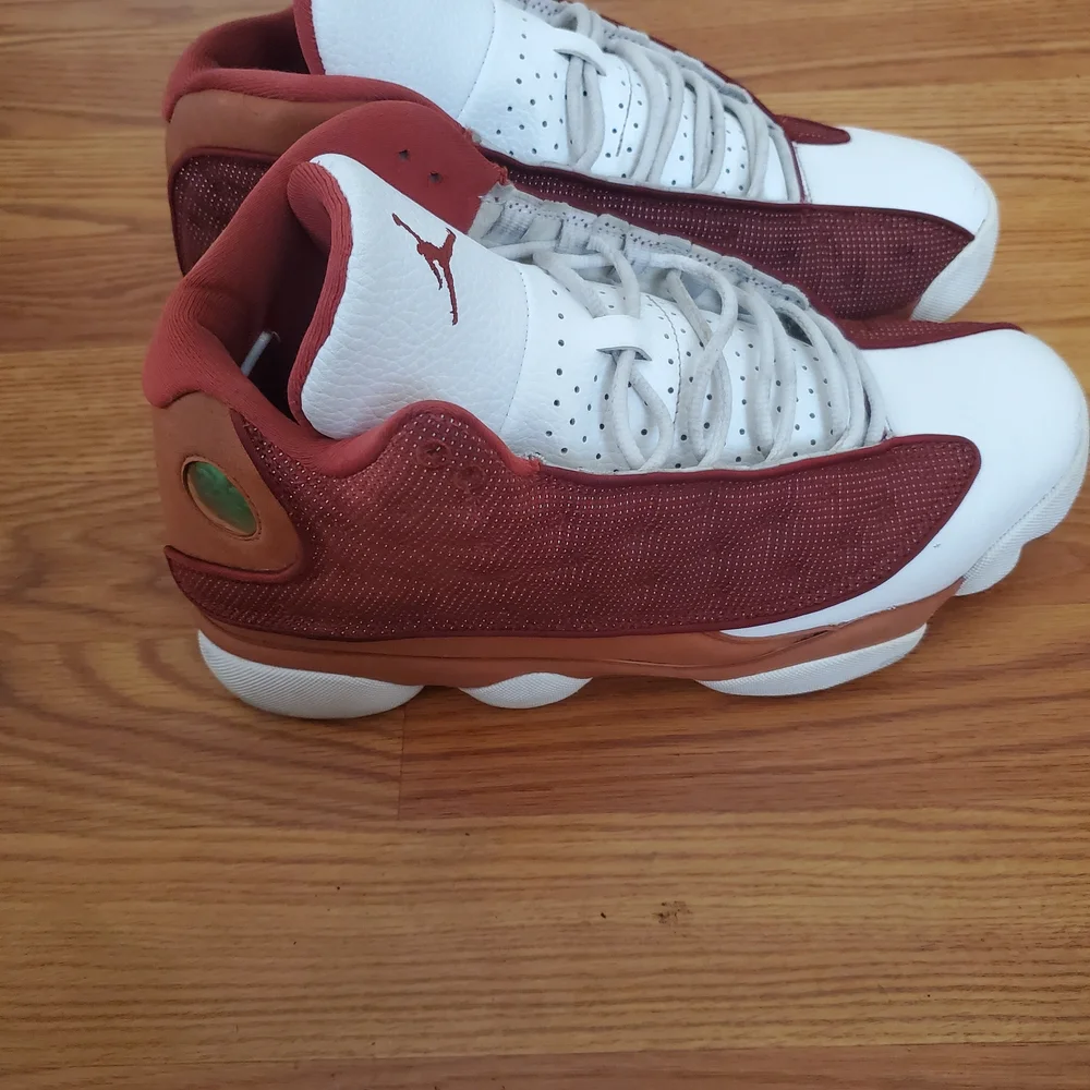 Jordan Men's High-Top Sneakers in Maroon and Tan